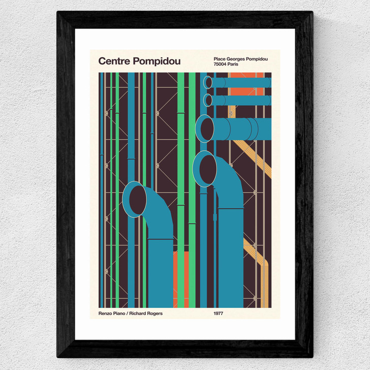 Pompidou Helve Wide Black Frame