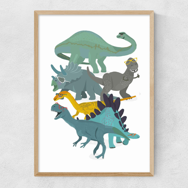Dino Glasses Narrow Oak Frame Dino Glasses Narrow Oak Frame