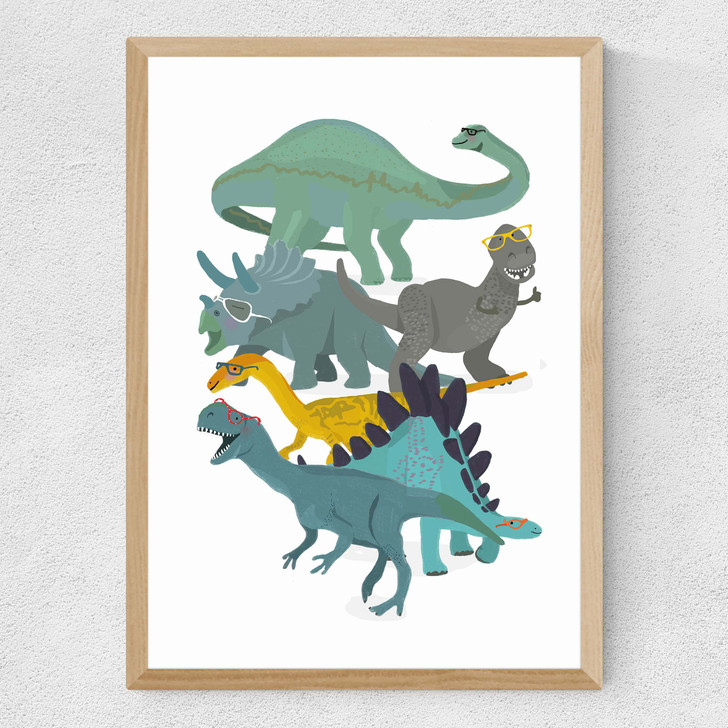 Dino Glasses Medium Oak Frame Dino Glasses Medium Oak Frame