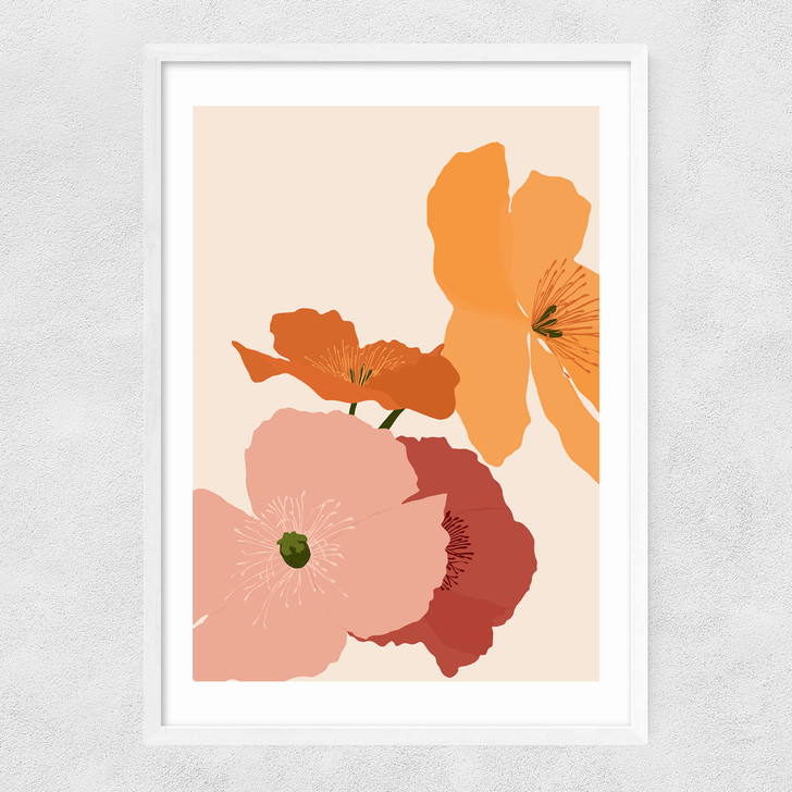 Autumn Wildflowers Narrow White Frame Autumn Wildflowers Narrow White Frame