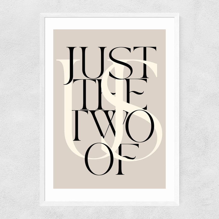 Just The Two Of Us Narrow White Frame Just The Two Of Us Narrow White Frame