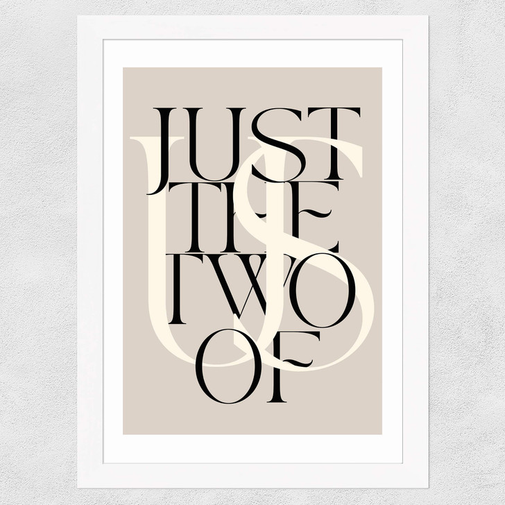 Just The Two Of Us Wide White Frame Just The Two Of Us Wide White Frame