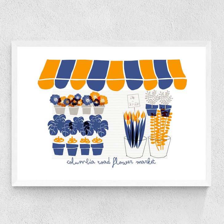 Columbia Road Medium White Frame Columbia Road Medium White Frame