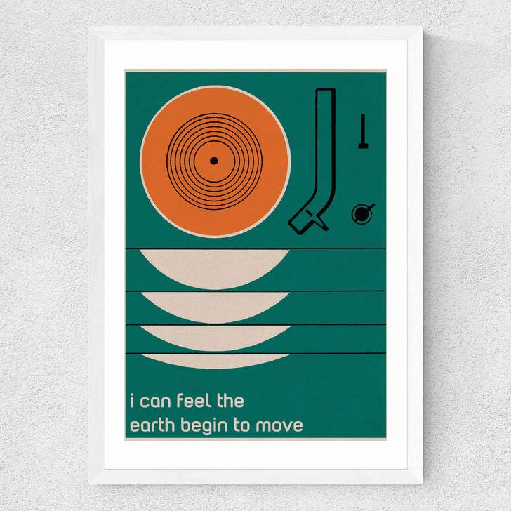 She Bangs the Drums Medium White Frame She Bangs the Drums Medium White Frame