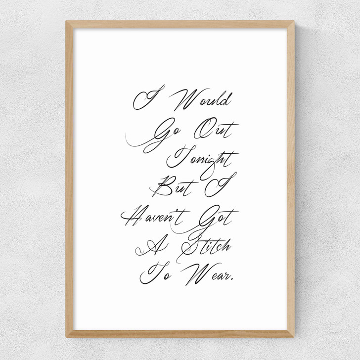 A Stitch To Wear Narrow Oak Frame A Stitch To Wear Narrow Oak Frame