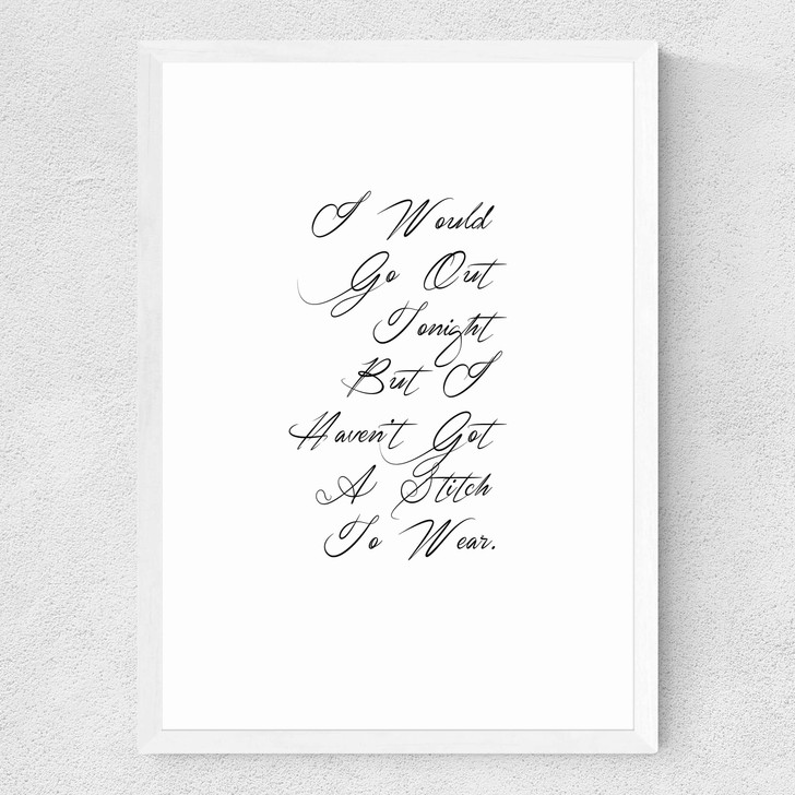 A Stitch To Wear Medium White Frame A Stitch To Wear Medium White Frame