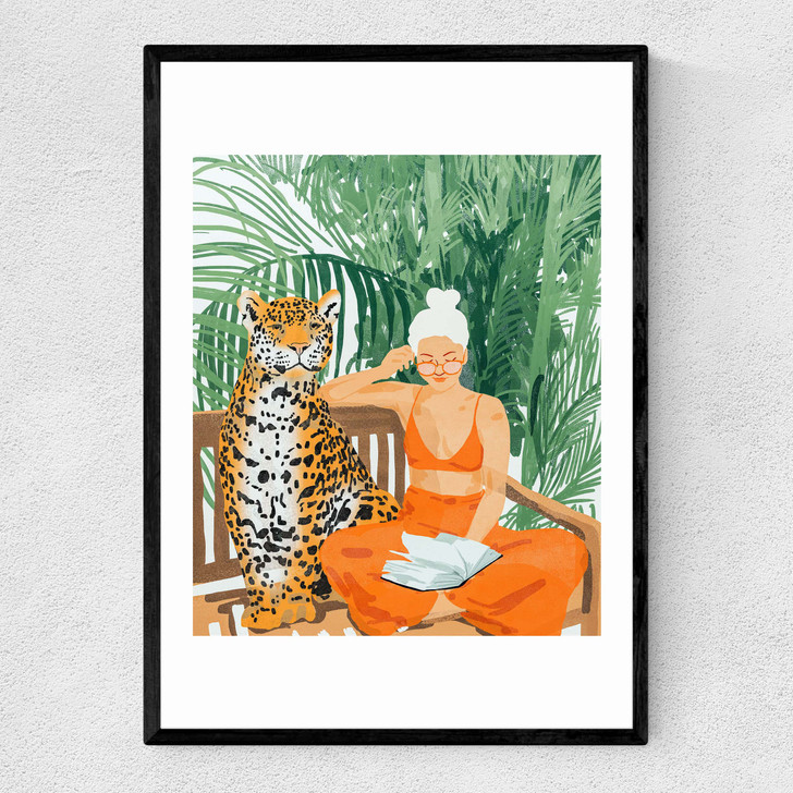 Jungle Vacay II by 83 Oranges Narrow Black Frame