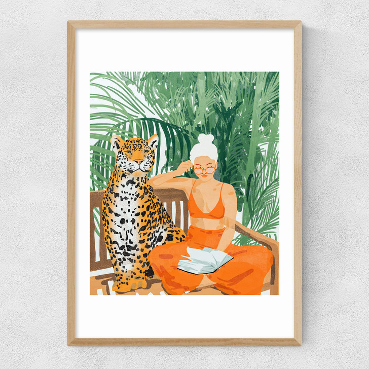 Jungle Vacay II by 83 Oranges Narrow Oak Frame