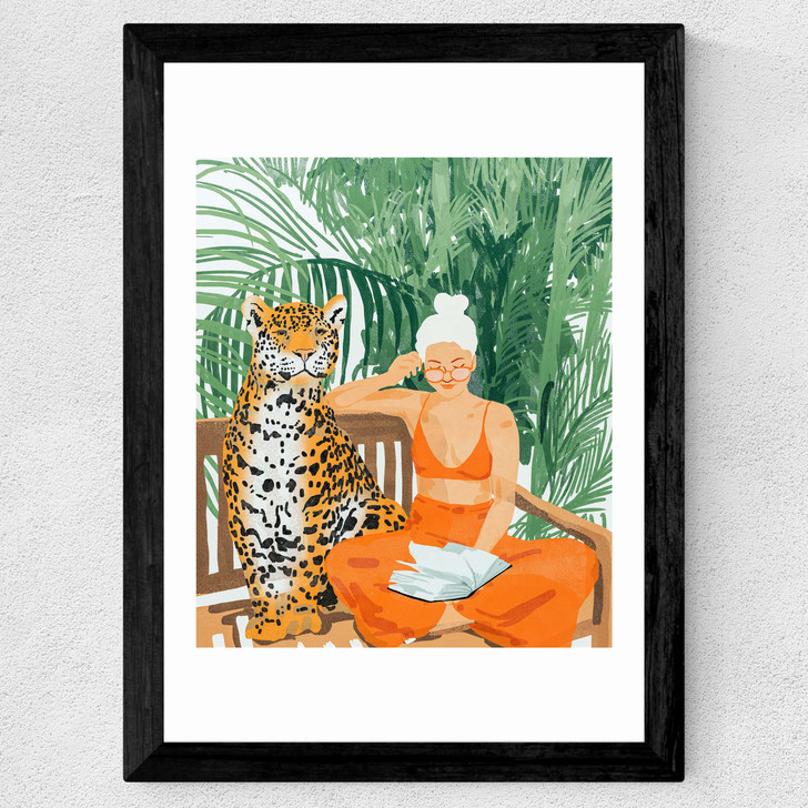 Jungle Vacay II by 83 Oranges Wide Black Frame