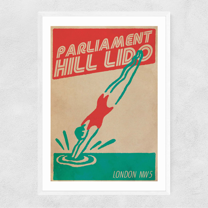 Parliament Hill Lido Narrow White Frame Parliament Hill Lido Narrow White Frame