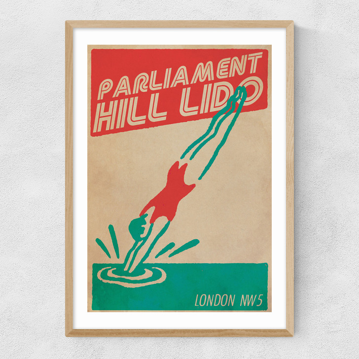 Parliament Hill Lido Narrow Oak Frame