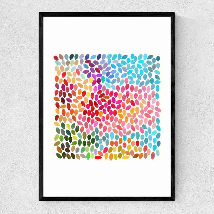 Rain 6 Narrow Black Frame