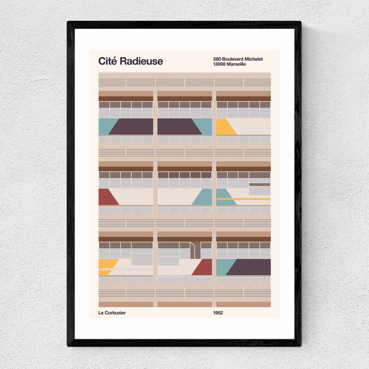 Cite Radieuse Narrow Black Frame Cite Radieuse Narrow Black Frame