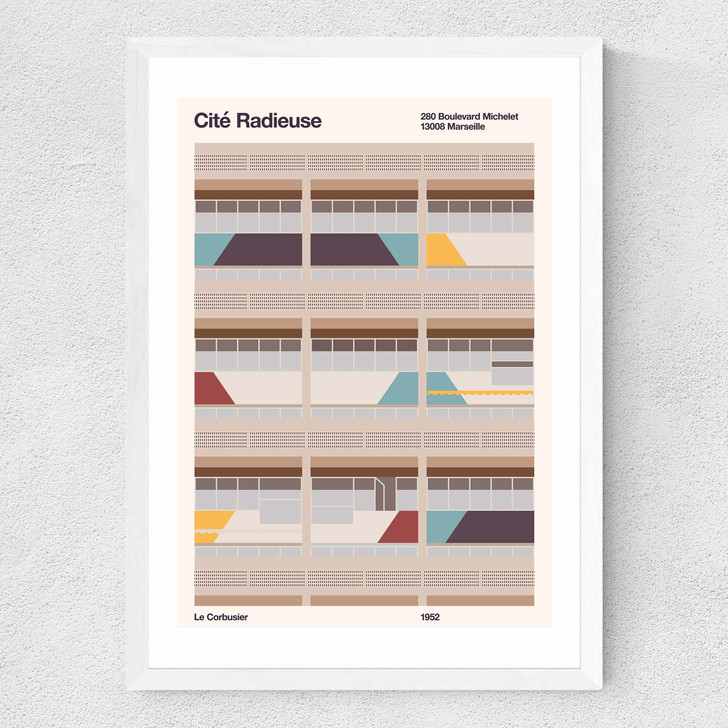 Cite Radieuse Medium White Frame Cite Radieuse Medium White Frame
