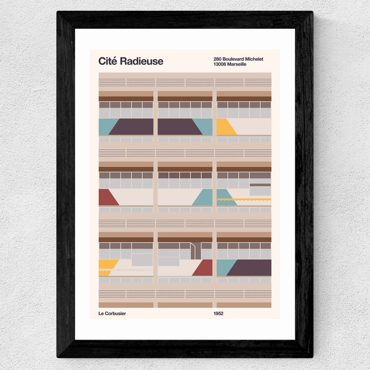Cite Radieuse Wide Black Frame