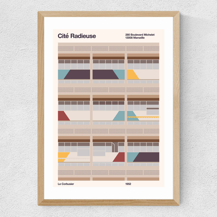 Cite Radieuse Medium Oak Frame