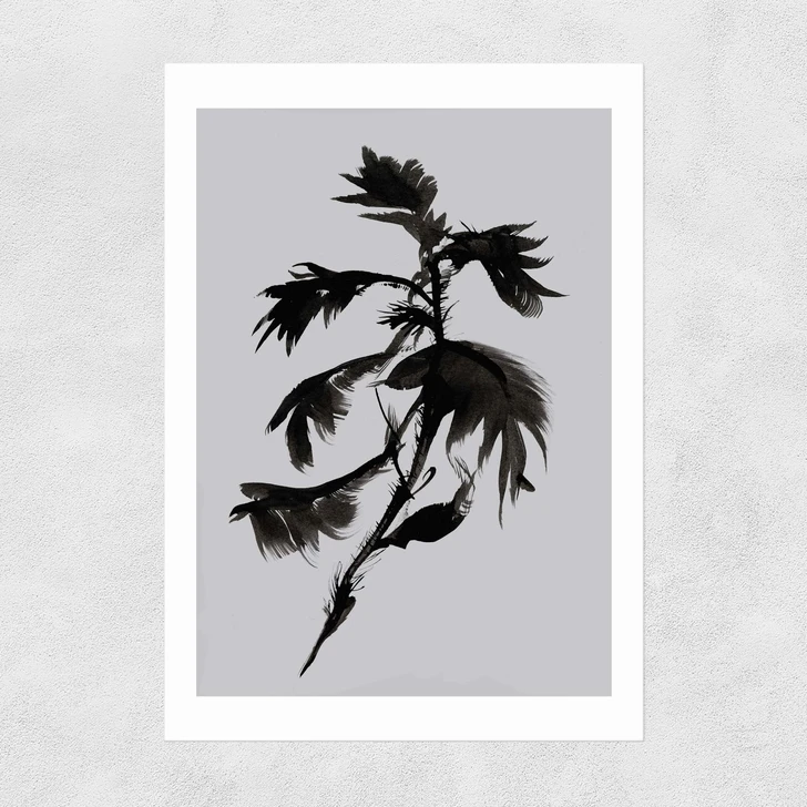 Mono Botanical 10 Unframed Print
