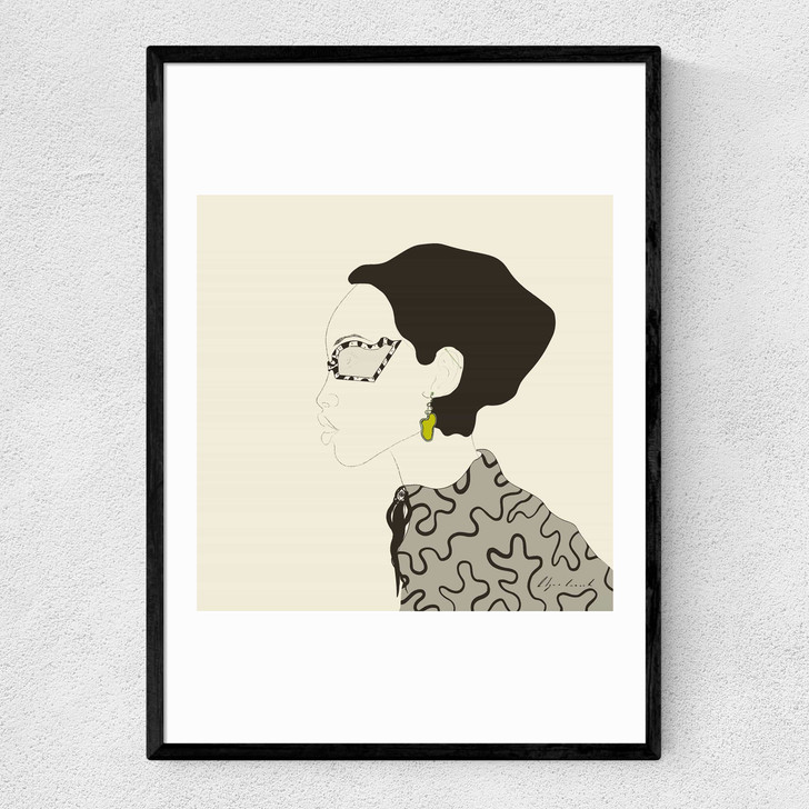 Fashion Portrait Narrow Black Frame Fashion Portrait Narrow Black Frame