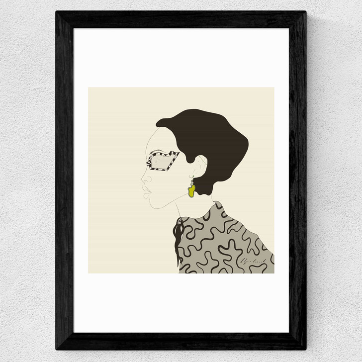 Fashion Portrait Wide Black Frame Fashion Portrait Wide Black Frame