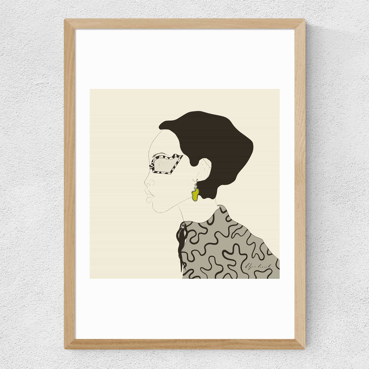 Fashion Portrait Medium Oak Frame Fashion Portrait Medium Oak Frame