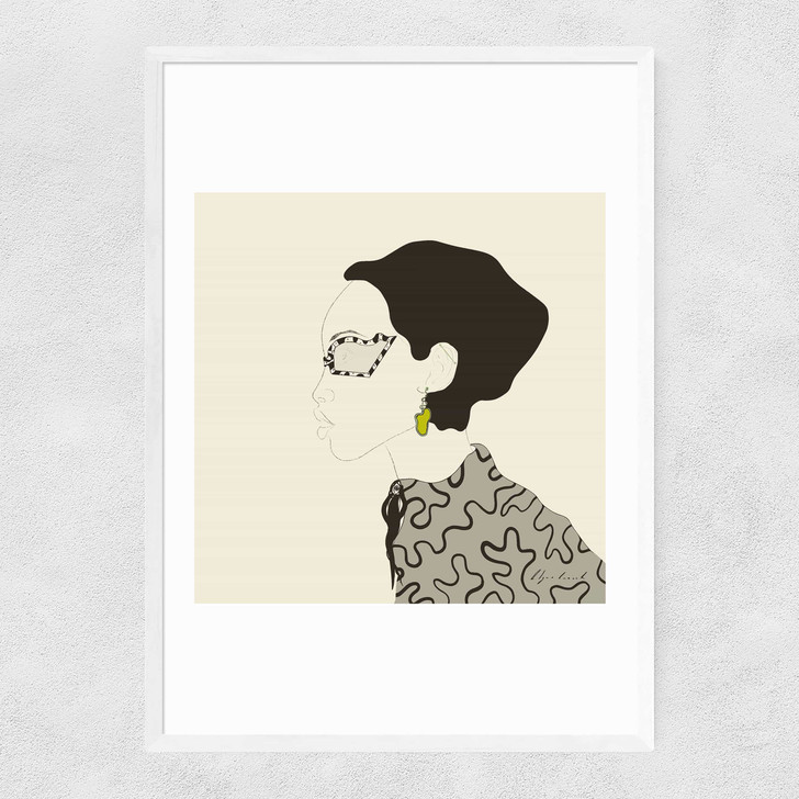Fashion Portrait Narrow White Frame Fashion Portrait Narrow White Frame