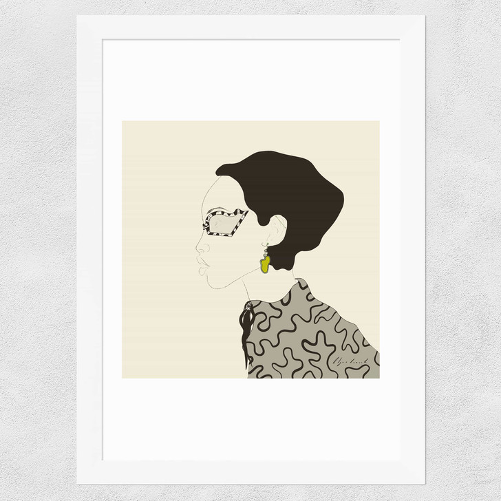 Fashion Portrait Wide White Frame Fashion Portrait Wide White Frame
