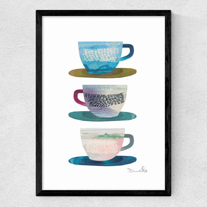 Coffee Cups Medium Black Frame Coffee Cups Medium Black Frame