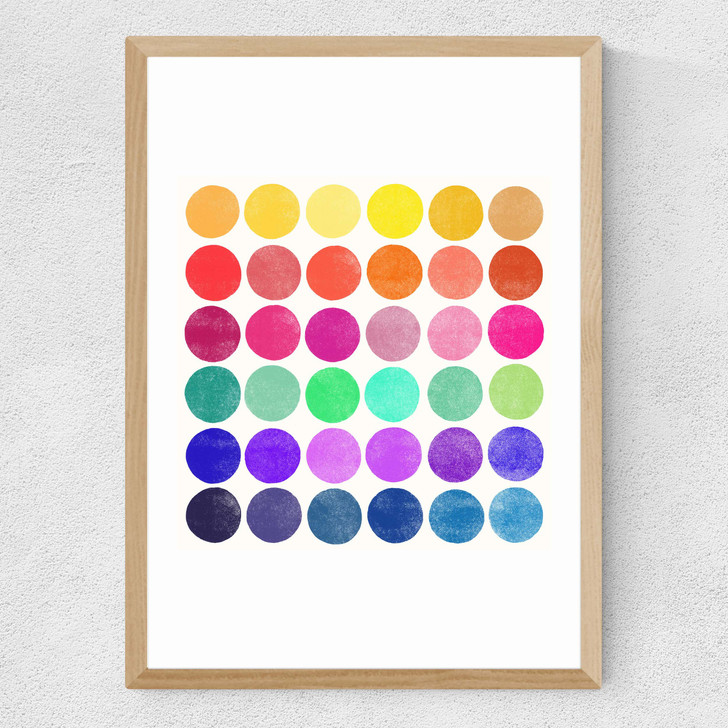 Colourplay 6 Medium Oak Frame Colourplay 6 Medium Oak Frame