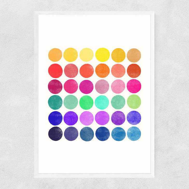 Colourplay 6 Narrow White Frame Colourplay 6 Narrow White Frame