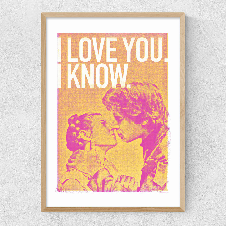 Han and Leia - Star Wars Narrow Oak Frame Han and Leia - Star Wars Narrow Oak Frame