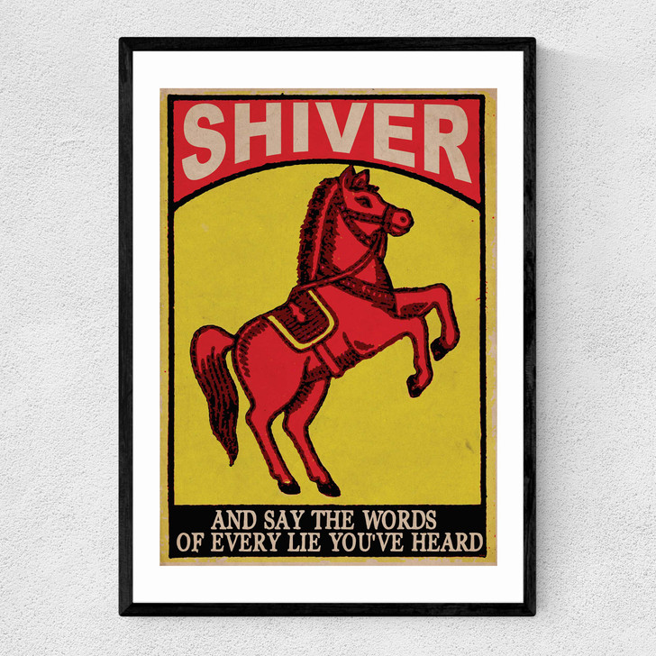 Dancing Horses Narrow Black Frame Dancing Horses Narrow Black Frame