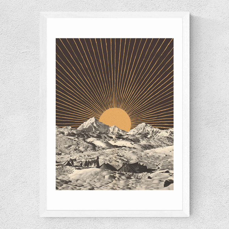 Mountainscape VI Medium White Frame Mountainscape VI Medium White Frame