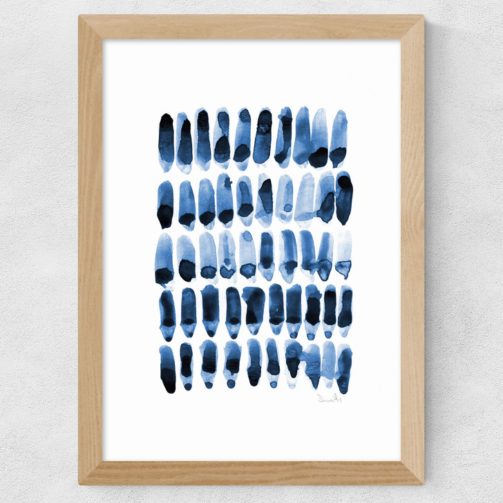Blue Set 1 Wide Oak Frame Blue Set 1 Wide Oak Frame