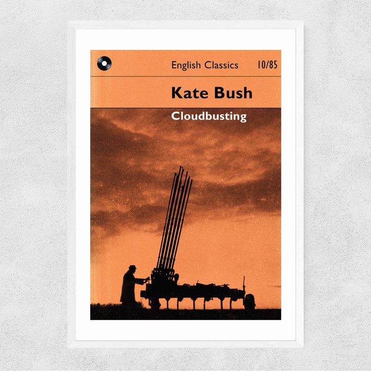 Cloudbusting Narrow White Frame