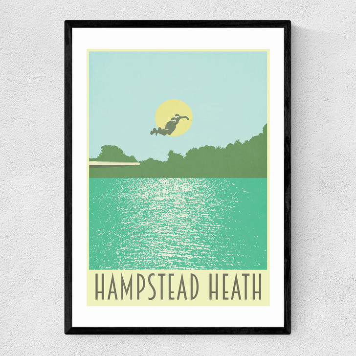 Hampstead Heath Narrow Black Frame