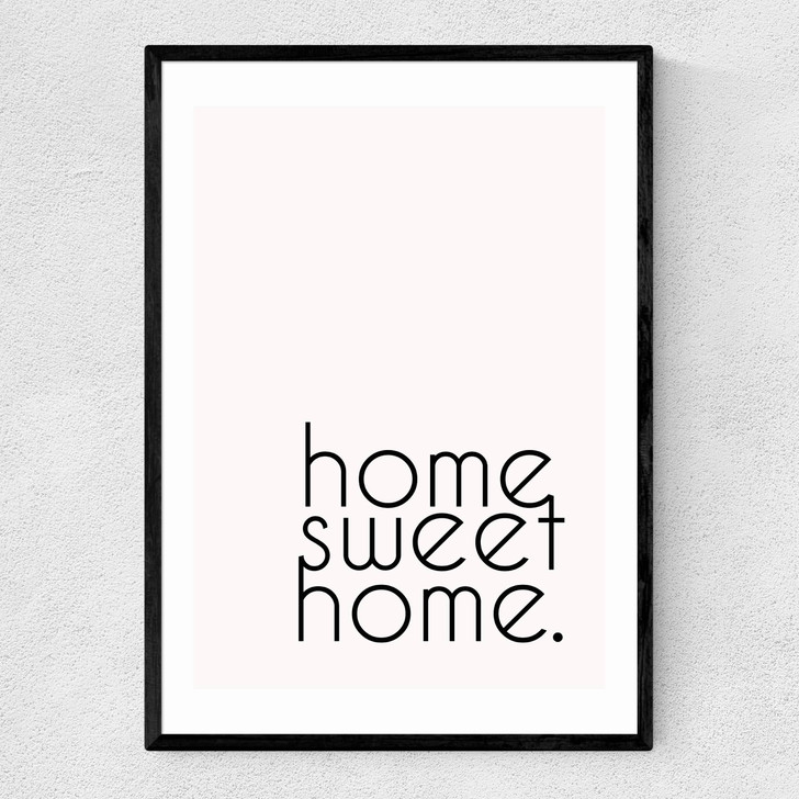 Home Sweet Home Narrow Black Frame Home Sweet Home Narrow Black Frame