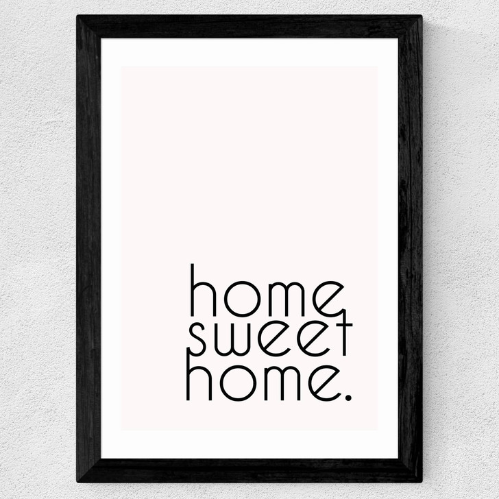 Home Sweet Home Wide Black Frame Home Sweet Home Wide Black Frame