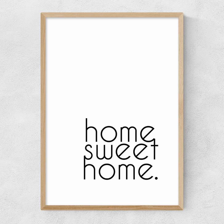Home Sweet Home Narrow Oak Frame Home Sweet Home Narrow Oak Frame