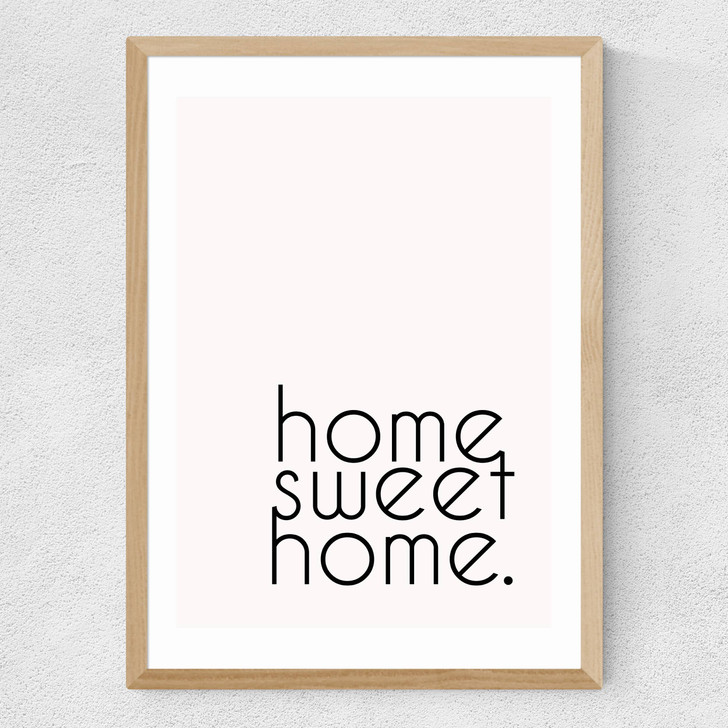 Home Sweet Home Medium Oak Frame Home Sweet Home Medium Oak Frame