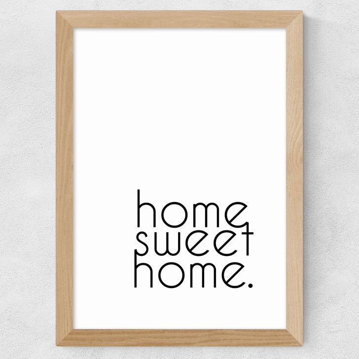 Home Sweet Home Wide Oak Frame Home Sweet Home Wide Oak Frame