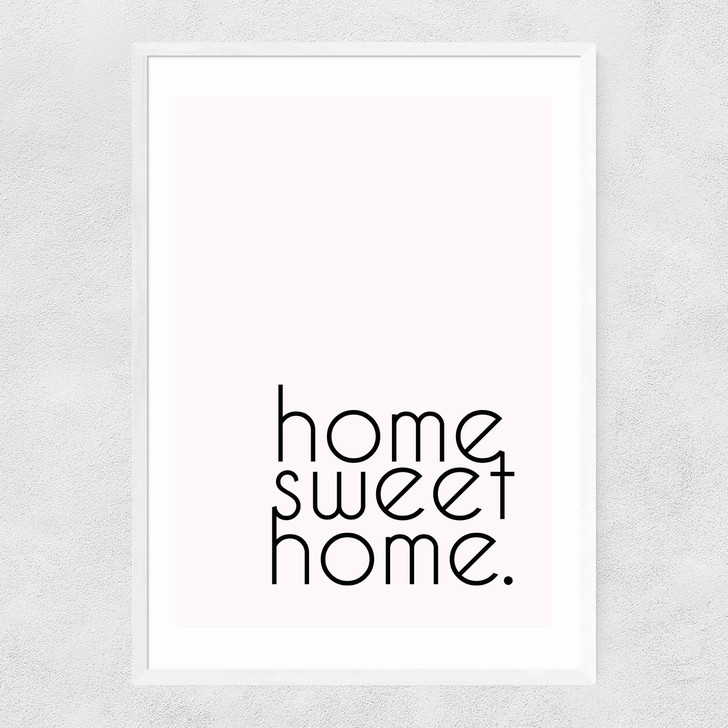 Home Sweet Home Narrow White Frame Home Sweet Home Narrow White Frame