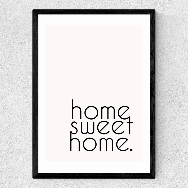 Home Sweet Home Medium Black Frame