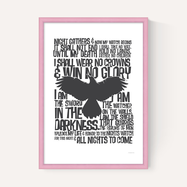 The Nights Watch Oath Print - Game of Thrones