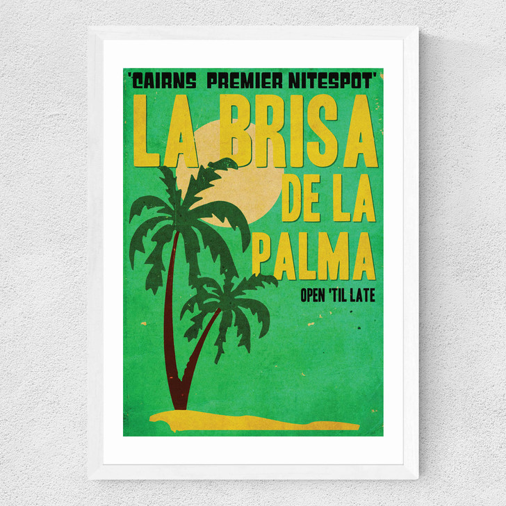La Brisa de la Palma Medium White Frame La Brisa de la Palma Medium White Frame