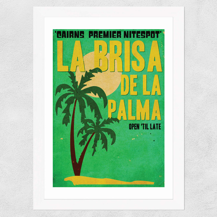 La Brisa de la Palma Wide White Frame La Brisa de la Palma Wide White Frame