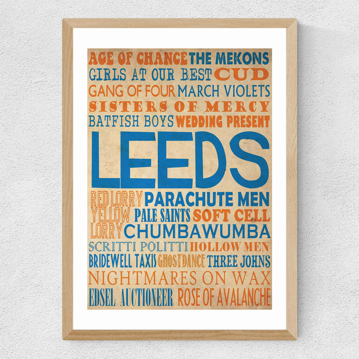 Leeds Music Medium Oak Frame