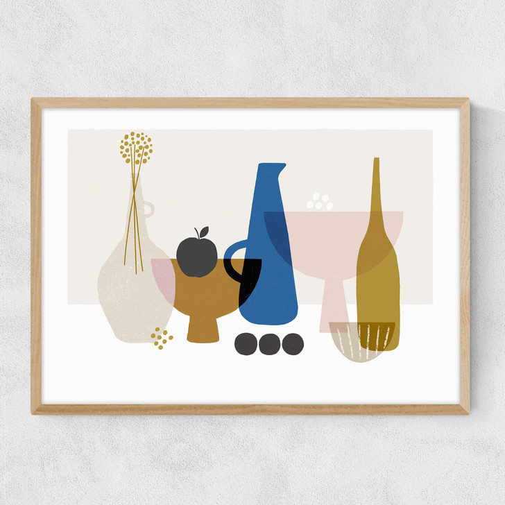 Still Life With Oak Apple Narrow Oak Frame Still Life With Oak Apple Narrow Oak Frame