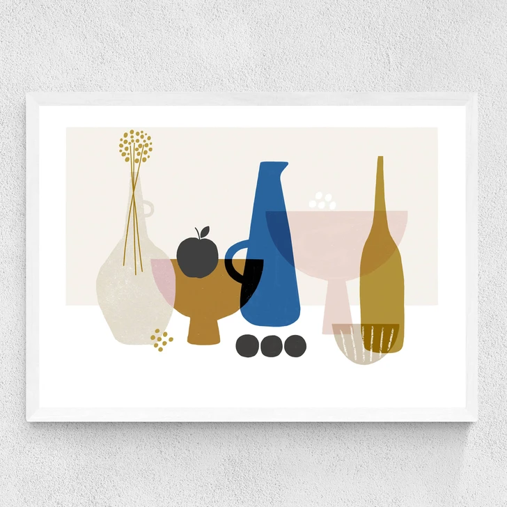 Still Life With Black Apple
