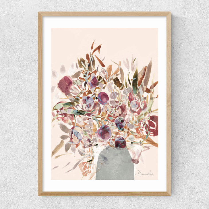 Blossoms by Dan Hobday Narrow Oak Frame Blossoms by Dan Hobday Narrow Oak Frame