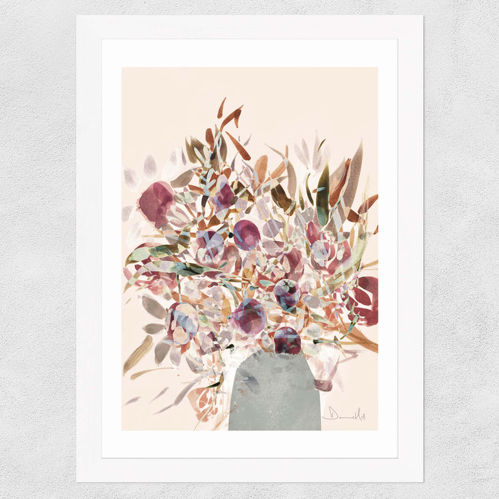 Blossoms by Dan Hobday Wide White Frame Blossoms by Dan Hobday Wide White Frame